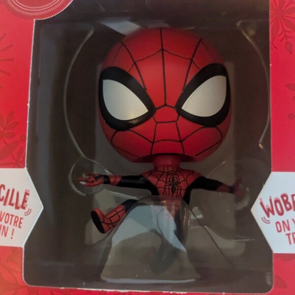 NWT Hallmark Spider-Man Marvel Sony Bobble Wobble Head Christmas Tree Ornament - Picture 2 of 8